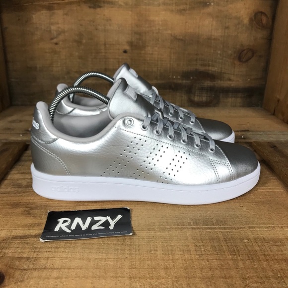 adidas advantage silver